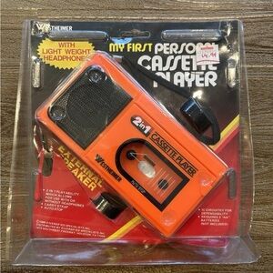 Vintage Portable Cassette Player By Westheimer, Kaybee Toys 1989 Sealed